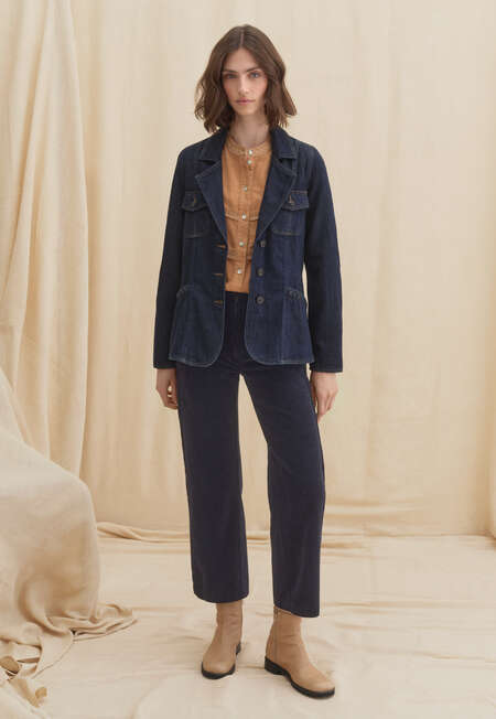 Denim blazer, Dark indigo, completeTheLook
