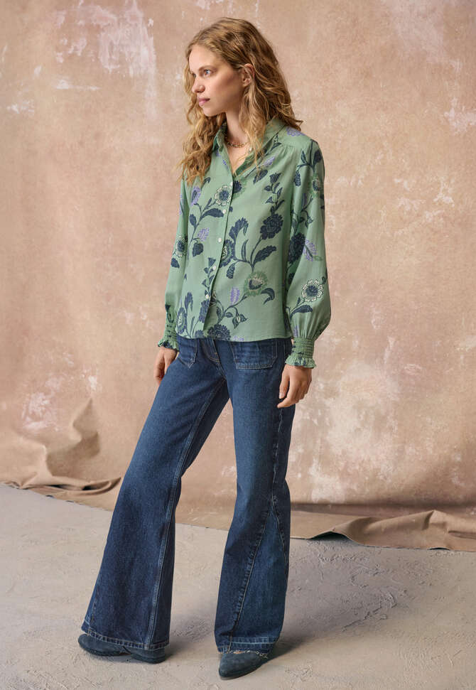 Printed blouse, Seafoam, completeTheLook