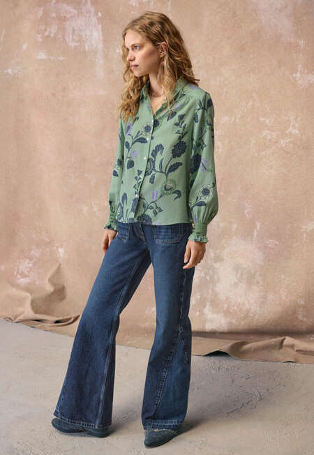 Printed blouse, Seafoam, completeTheLook