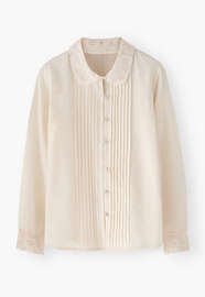 Pleated blouse, Pearl, webstill