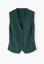 Waistcoat, Deep bottle green, webstill