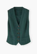 Waistcoat, Deep bottle green, webstill