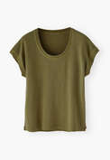 Rib T-shirt, Olive, webstill