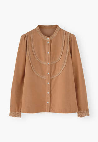 Lace cord blouse, Dusty peach, webstill