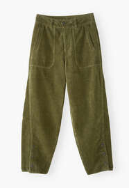 Relaxed carrot-fit cords, Dark Khaki, webstill