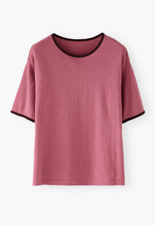 Jersey T-shirt, Dusty rose, webstill