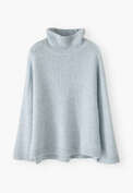 High-neck sweater, Powder blue, webstill