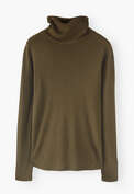 High-neck top, Green khaki, webstill