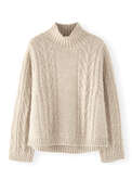 Cable-knit sweater, Fawn, webstill