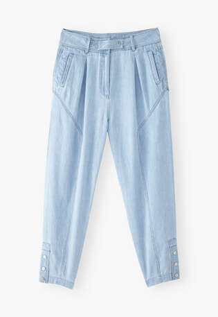 Tapered trousers, Light wash, webstill