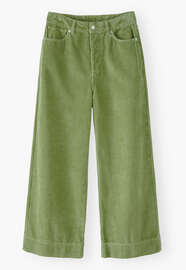 Wide-leg cord trousers, Apple, webstill