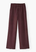 Wide-leg trousers, Aubergine, webstill