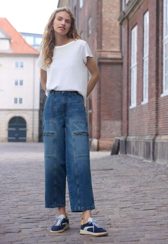 Patchwork horseshoe jeans, Mid vintage, completeTheLook