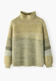 High-neck sweater, Yellow ochre, webstill
