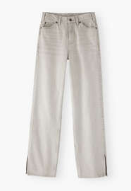 Split-hem jeans, Light grey, webstill