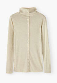 Button-through top, Ivory, webstill