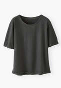 Boxy T-shirt, Charcoal, webstill