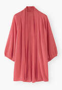 Cocoon cardigan, Lychee, webstill
