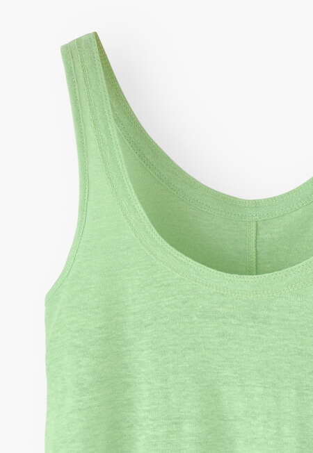 Scoop-neck vest, Mint green, completeTheLook