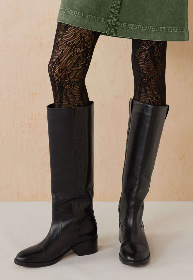 Lace tights, Black, completeTheLook