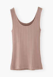 Lace-rib vest, Dusty rose, webstill