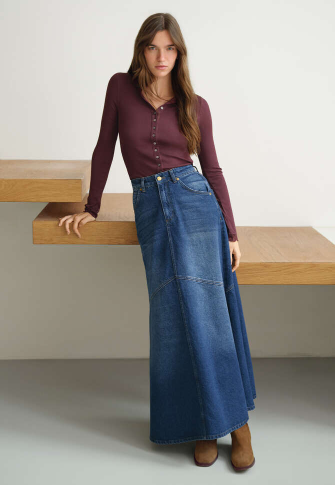 Button-through top, Wine, completeTheLook