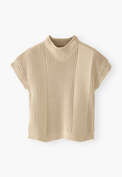Sleeveless sweater, Stone, webstill