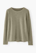 Puff-sleeve sweater, Sage marl, webstill
