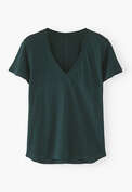 V-neck top, Deep bottle green, webstill