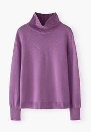 High-neck sweater, Lilac, webstill