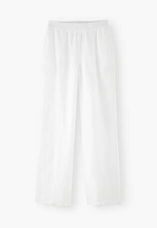 Relaxed trousers, White, webstill