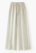 Textured striped trousers, Pebble, webstill