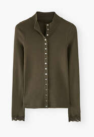 Button-through top, Dark forest, webstill