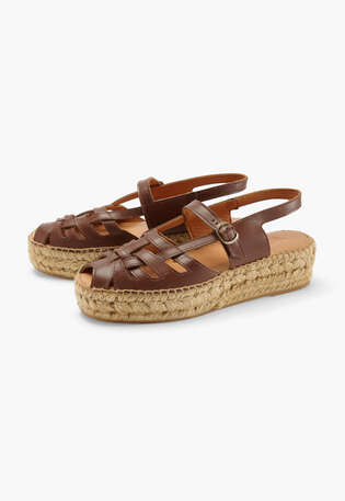 Platform sandals, Brown, webstill
