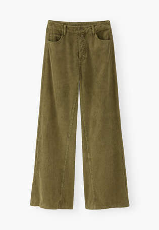 Cord trousers, Olive green, webstill