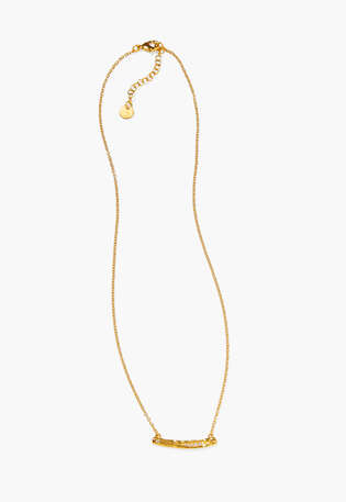 Bar necklace, Gold, webstill