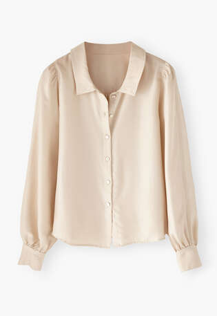 Stitch-detail blouse, Pearl, webstill