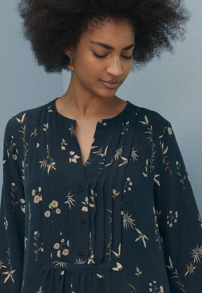 Printed shirtdress, Midnight, completeTheLook