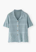 Knitted shirt, Sky blue, webstill