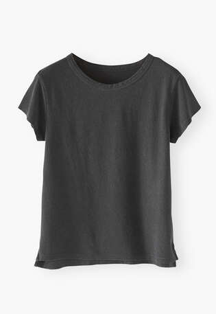 Jersey T-shirt, Charcoal, webstill