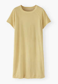 Towelling dress, Soft lemon, webstill