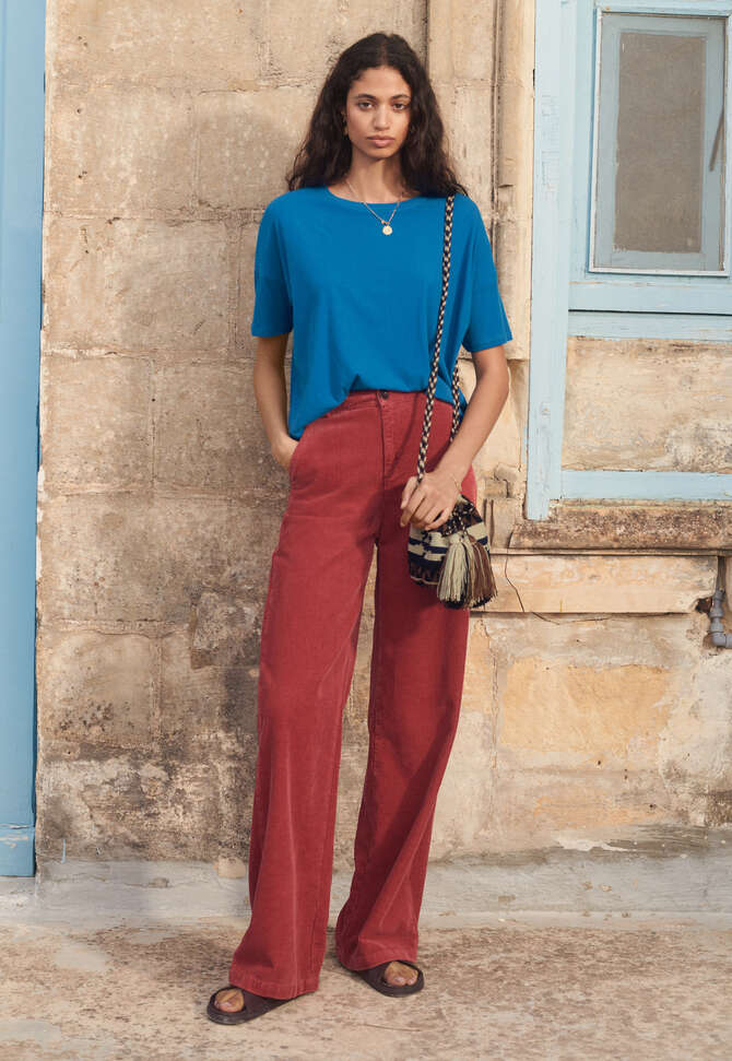 Boxy T-shirt, Electric blue, completeTheLook