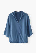 Zip-up hoodie, French blue, webstill