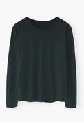 Drop-shoulder top, Green black, webstill