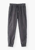 Cord jogger, Steel grey, webstill