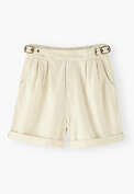 Buckle shorts, Ecru, webstill