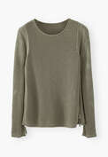 Mesh-stitch sweater, Soft olive, webstill