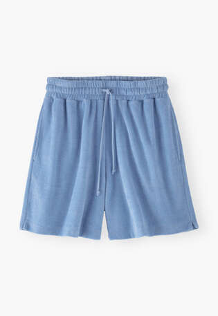 Towelling shorts, Cornflower, webstill