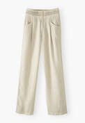 Wide-leg trousers, Stone, webstill