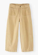 Cropped coloured jeans, Washed sand, webstill